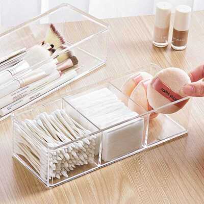 Combinable Transparent Makeup Organizer Storage Box Acrylic