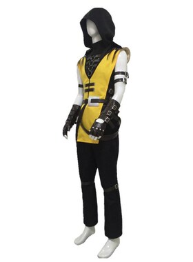 Game Mortal Scorpion Hanzo Hasashi Cosplay Costume For Adul