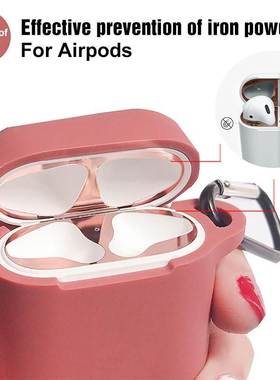 Metal Dust Sticker Guard For Airpods 1 2 Earphone Protectiv