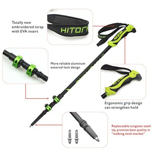 for Nordic walking sticks camping hiking ltralight Adjustabl