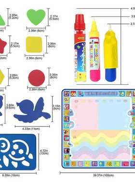 Coolplay 100x100cm Water Drawing Mat Doodle Mat 4 Drawing