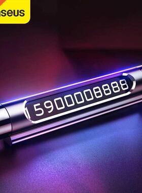 Luminous Car Temporary Parking Card Holder Car Styling Mobil