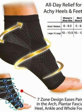 Compression socks Foot Sleeve Ankle Support Running Cycle Ba