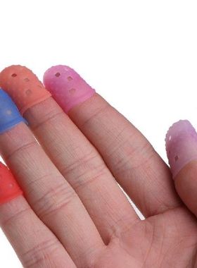 Alat Jahit Tenun Pelindung Jari Bidal Silikon Warna Acak