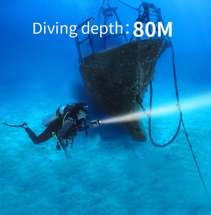 50000lm Diving Flashlight Photography Led Light Underwater