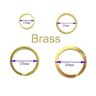 10PCS Brass Split Rings  Keyring Keychain Hook Loop Hoop