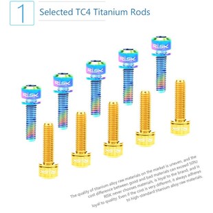 20mm MTB Bolts For Screw Titanium M5x18 Washer With 6pc
