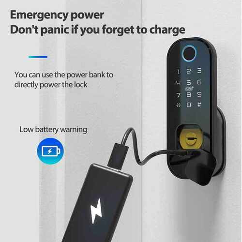 Tuya WiFi Smart Lock Waterproof Fingerprint Lock Digital Cod