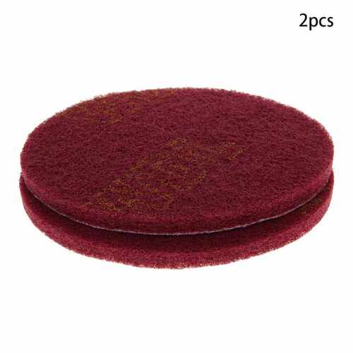 Utoolmart 2/6/8pcs 5-inch Flocking Disc Scouring Pads Red Ny