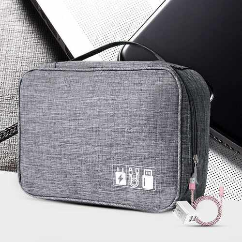 Portable Travel Cable Charger Wire Bag Charging Cable Stora