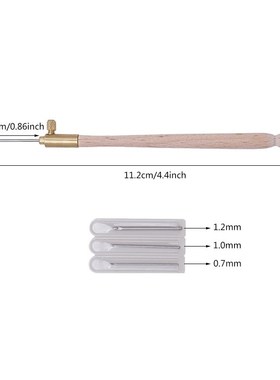 Embroidery Tambour Crochet Hook with 3 Needles French Croche