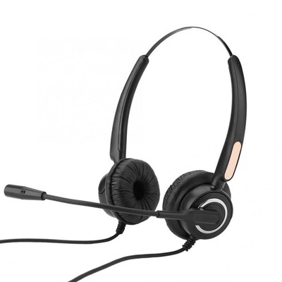 Call Center Headset RJ9 Headset with Noise Cancelling Mic W