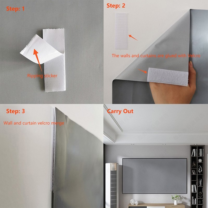 169 Projector screen simple anti-light curtain portable hou