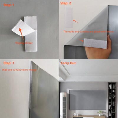 169 Projector screen simple anti-light curtain portable hou