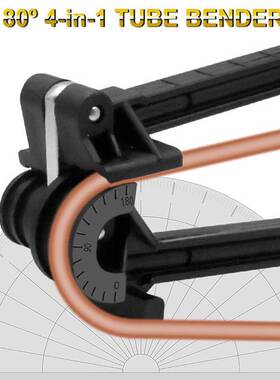 Tube Bending Pipe Bender 180 Degree Tubing Bender Four-Slot
