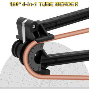 Tube Bending Pipe Bender 180 Degree Tubing Bender Four-Slot