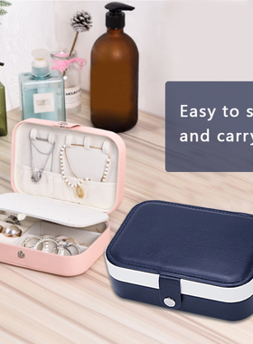Portable Jewelry Box 3 layers Jewelry Organizer Display Box