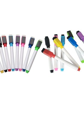 8PCS/Set Magnetic Colorful Whiteboard Pen Board Markers Buil