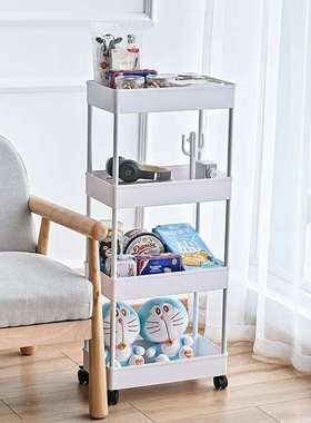 Kitchen storage rack movable multilayer trolley X vegetab