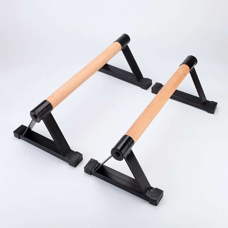 Wooden Parallettes Set Push-up Parallel Bars Stretch Double