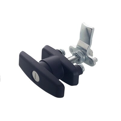 T Handle Latch/Lock Keyed Alike Black Coated Fit for Cabinet