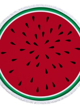 Blanket Carpet Shower-Towel Circle-Mat Watermelon Bath Servi