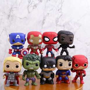 Super Heroes Figure Toys 9pcs/set Captain America Iron Man