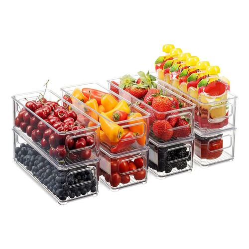 Refrigerator Organizer Bins Clear Fruit Jars Storage Box
