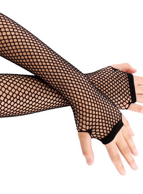 New Fashion Neon Fishnet Fingerless Long Gloves Leg Arm Cuff