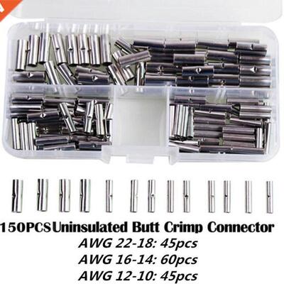 150Pcs Tin-coated Copper Material Uninsulated Terminal Boot