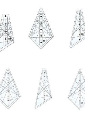 Art Ruler Squedge 22.5° Template Sewing Tool Patchwo