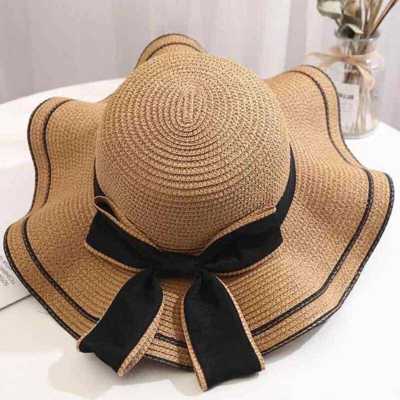 sunhat women summer wide brim straw hat fashion versatile