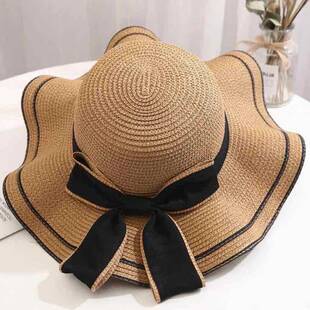 SunHat Women Summer Wide Brim Straw Hat Fashion Versatile