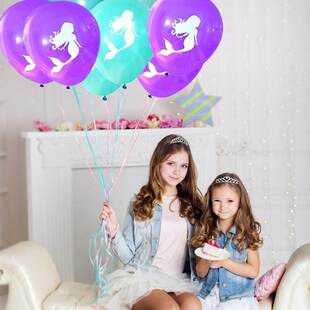 Chicinlife 10Pcs/bag Mermaid Photo Booth Props Birthday Par