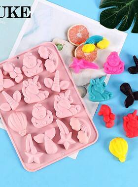 Unicorn Pastry Mould Mermaid Tail Cake Silicone Mold Balloon