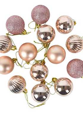 4cm White Christmas Tree Balls Decor 36Pcs/box Plastic Xmas