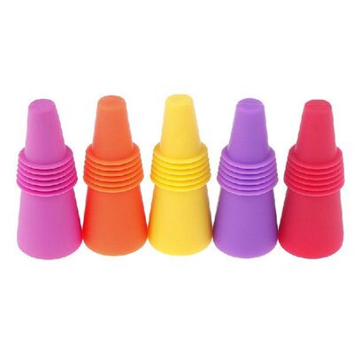 1Pc Reusable Silicone Wine Bottle Stopper And Beverage