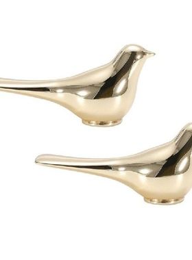 Gold Bird Cabinet Knobs Wall Animal Drawer Pulls Vintage