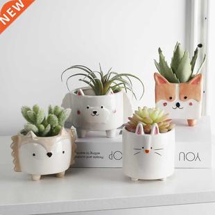 Ceramic flower pot Cartoon Animal plant macetas balcony deco