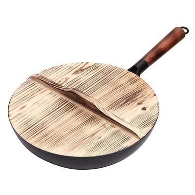 Handmade Iron Pot 32CM Frying Pan Uncoated Health Wok Non-St