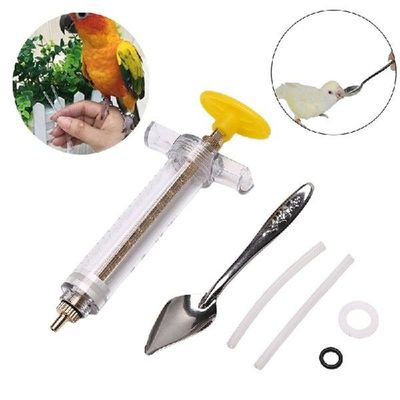 1 Set Syringe Injector Dosing Feeder with Hose Parrot