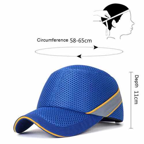 2020 Work Safety Bump Cap Baseball Hat Style Net Cloth Hi-Vi