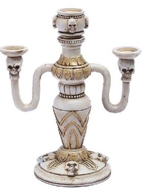 K1MF Halloween Tengkorak Tempat Lilin Desktop Tempat Lilin