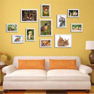 11Pcs Black White Acrylic Glass Picture Photo Frame Set DIY