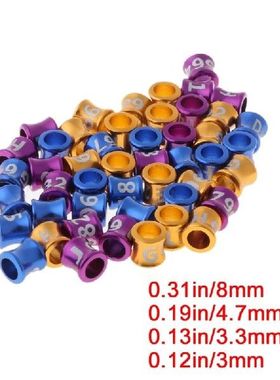 50 Pcs Dove Bands Bird Foot Ring Species Identify Training