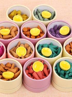 40 Pcs/box Natural Incense Cones Incense Holder Pagoda Ince