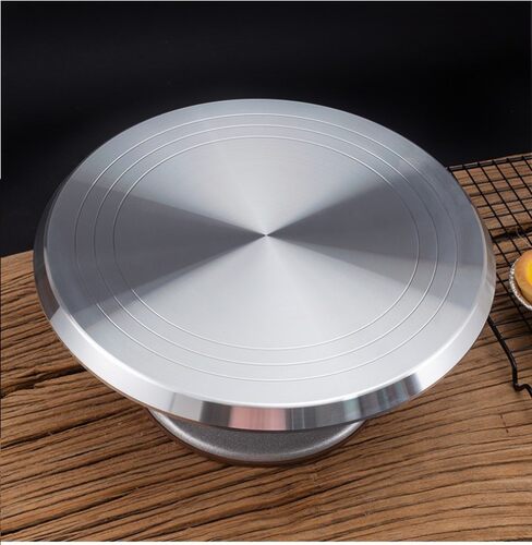 25cm Alloy Cake Turntable Cake Stand Platform Round Rotating
