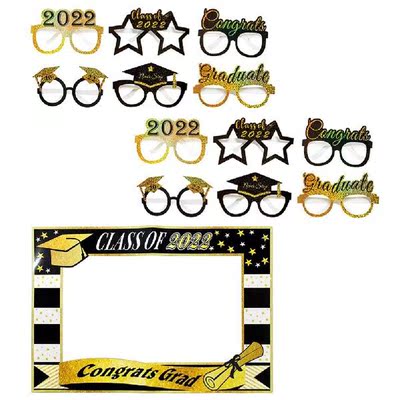 Graduation Props Photo Party 2022 Frame Selfie Booth