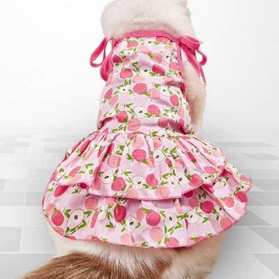 Pet Summer Clothes  Comfortable   Dog Skirt Double Hem Pet
