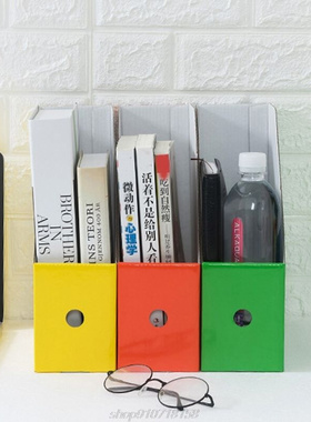 5pcs Paper Cardboard File Magazine Holder Colorful Desk